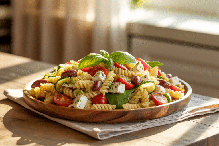 vibrantly colored Pasta Salad