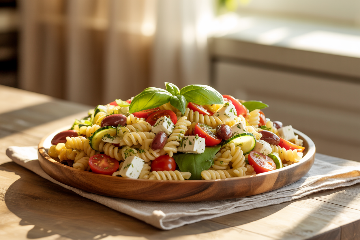vibrantly colored Pasta Salad