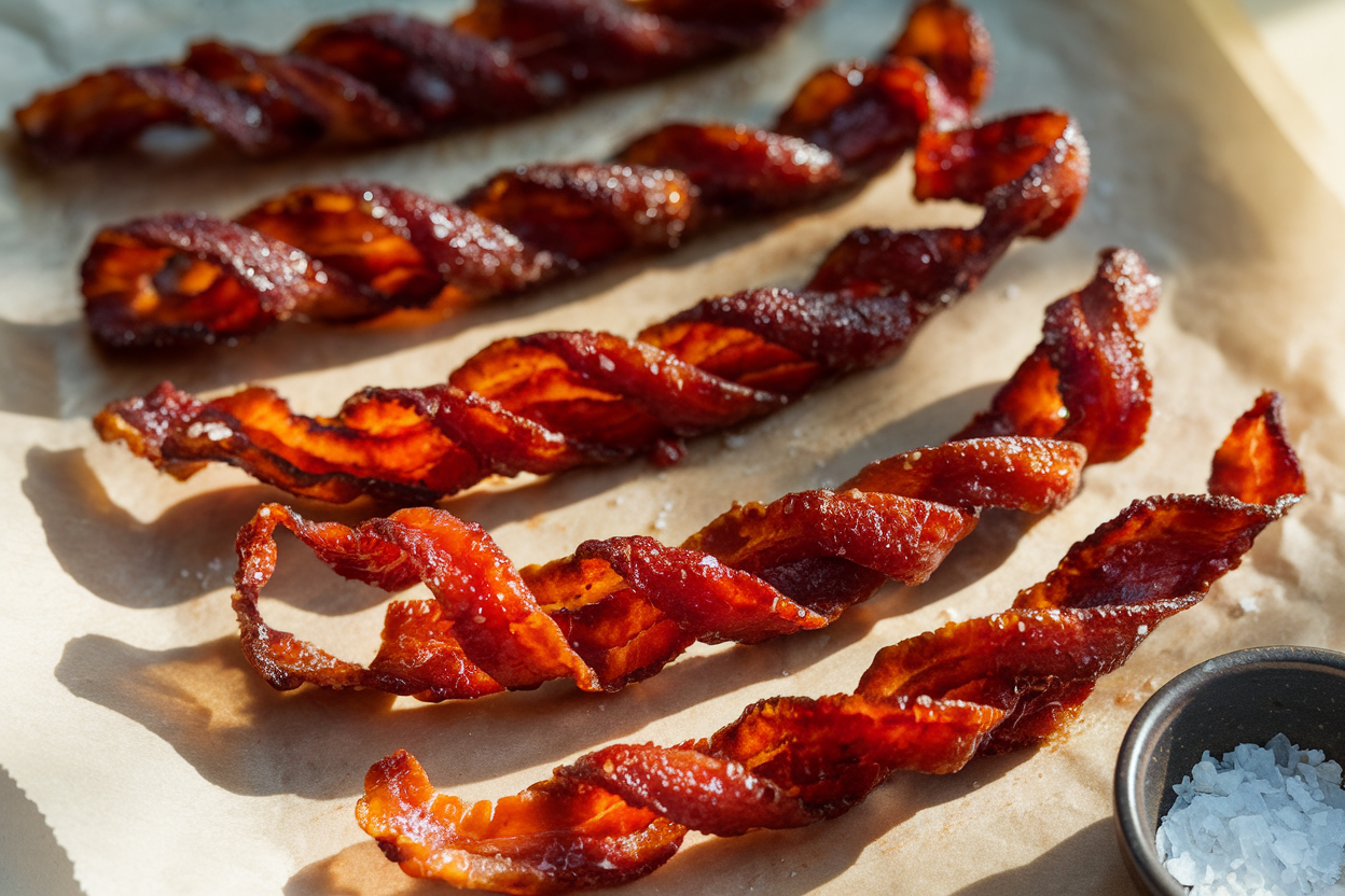 twisted candied bacon
