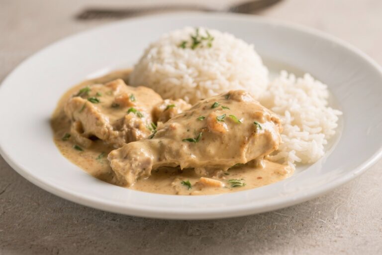 Creamy Smothered Chicken and Rice – Cozy, Weeknight Comfort